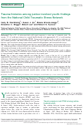 Cover page: Trauma histories among justice-involved youth: findings from the National Child Traumatic Stress Network