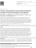 Cover page: Genomic characterization of the adolescent idiopathic scoliosis-associated transcriptome and regulome.