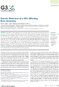 Cover page: Genetic Dissection of a QTL Affecting Bone Geometry