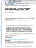 Cover page: Computational Discovery of Niclosamide Ethanolamine, a Repurposed Drug Candidate That Reduces Growth of Hepatocellular Carcinoma Cells In&nbsp;Vitro and in Mice by Inhibiting Cell Division Cycle 37 Signaling