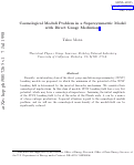 Cover page: Cosmological moduli problem in a supersymmetric model with direct gauge mediation