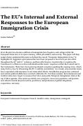 Cover page: The EU’s Internal and External Responses to the European Immigration Crisis