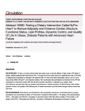 Cover page: Testing a Dietary Intervention Called parts per thousand Pro-Heartt" to Reduce Adiposity and Enhance Cardiac Structure, Functional Status, Lipid Profiles, Glycemic Control, and Quality Of Life in Obese, Diabetic Patients with Advanced Heart Failure