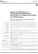 Cover page: Design and Methods of a Participatory Healthy Eating Intervention for Indigenous Children: The FRESH Study