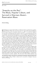 Cover page: “Anarchy on the Rez”: The Blues, Popular Culture, and Survival in Sherman Alexie's Reservation Blues
