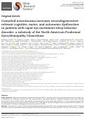 Cover page: Comorbid neurotrauma increases neurodegenerative-relevant cognitive, motor, and autonomic dysfunction in patients with rapid eye movement sleep behavior disorder: a substudy of the North American Prodromal Synucleinopathy Consortium.