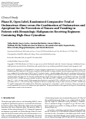 Cover page: Phase II, open label, randomized comparative trial of ondansetron alone versus the combination of ondansetron and aprepitant for the prevention of nausea and vomiting in patients with hematologic malignancies receiving regimens containing high-dose cytarabine.