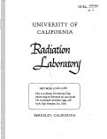 Cover page: ISOTOPES OF NEPTUNIUM AND PLUTONIUM