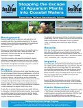 Cover page: Stopping the Escape of Aquarium Plants into Coastal Waters