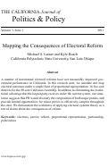 Cover page: Mapping the Consequences of Electoral Reform