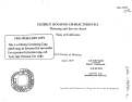Cover page: ELDERLY HOUSING CHARACTERISTICS. PLANNING AND SERVICE AREAS. STATE OF CALIFORNIA