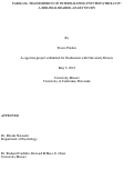 Cover page: Familial Transmission of Internalizing Psychopathology: A Siblings-Reared-Apart Study