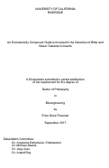 Cover page: An Evolutionarily Conserved Sweet Clade is Involved in the Detection of Bitter and Sweet Tastants in Insects