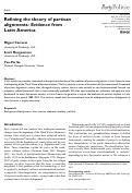 Cover page: Refining the theory of partisan alignmentsEvidence from Latin America