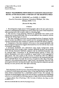 Cover page: SIGNAL TRANSMISSION FROM RODS TO GANGLION-CELLS IN RAT RETINA AFTER BLEACHING A PORTION OF THE RECEPTIVE-FIELD