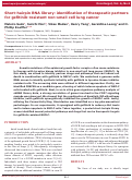 Cover page: Short-hairpin RNA library: identification of therapeutic partners for gefitinib-resistant non-small cell lung cancer