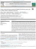 Cover page: Tuning a high performing multiplexed-CRISPRi Pseudomonas putida strain to further enhance indigoidine production