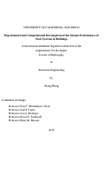 Cover page: Experimental and Computational Investigation of the Seismic Performance of Stair Systems in Buildings