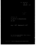 Cover page: Journal of Glenn T. Seaborg - 1971-1979 Vol. 6b: July 1, 1977 - December 31, 1977