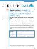 Cover page: A cloud-free MODIS snow cover dataset for the contiguous United States from 2000 to 2017