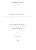 Cover page: Sexual Orientation and Health Disparities: Understanding Group Differences in Mental Health, Resilience, and Substance Use