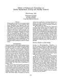 Cover page: Effects of Background Knowledge on Family Resemblance Sorting and Missing Features