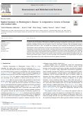 Cover page: F7 Spatial memory in huntington’s disease: a comparative review of human and animal data