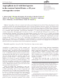 Cover page: Aspergillosis in 41 wild bird species in the eastern United States: a 22-year retrospective review.