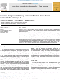 Cover page: Recurrent divergence-insufficiency esotropia in Machado-Joseph disease (spinocerebellar ataxia type 3).