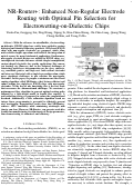 Cover page: NR-Router+: Enhanced Non-Regular Electrode Routing With Optimal Pin Selection for Electrowetting-on-Dielectric Chips