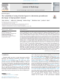 Cover page: The suitability of using dissolved gases to determine groundwater discharge to high gradient streams