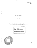 Cover page: COMPUTER PROGRAMS FOR ELLIPSOMETRY