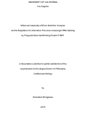 Cover page: Molecular Assembly of Exon Definition Complex and Its Regulation for Alternative Precursor-messenger RNA Splicing by Polypyrimidine-tract Binding Protein PTBP1