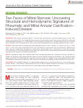 Cover page of Two Faces of Mitral Stenosis: Uncovering Structural and Hemodynamic Signatures of Rheumatic and Mitral Annular Calcification–Induced Disease
