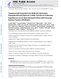 Cover page: Treatment With Treprostinil and Metformin Normalizes Hyperglycemia and Improves Cardiac Function in Pulmonary Hypertension Associated With Heart Failure With Preserved Ejection Fraction