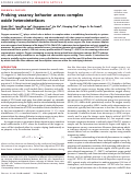 Cover page: Probing vacancy behavior across complex oxide heterointerfaces
