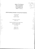 Cover page: ATM modeling example for SpecGen evaluation