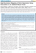 Cover page: High-resolution mapping of gene expression using association in an outbred mouse stock.