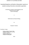 Cover page: Essentiality, Biosynthesis, and Prediction of Glycosylation: A genetic and metabolic encoding of intercellular communication augmentation