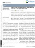 Cover page: Ethanol-blended petroleum fuels: implications of co-solvency for phytotechnologies