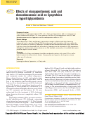 Cover page: Effects of eicosapentaenoic acid and docosahexaenoic acid on lipoproteins in hypertriglyceridemia.