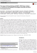 Cover page: The impact of histopathology and NAB2-STAT6 fusion subtype in classification and grading of meningeal solitary fibrous tumor/hemangiopericytoma.