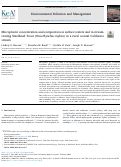 Cover page of Microplastic concentration and composition in surface waters and in stream-rearing Steelhead Trout (Oncorhynchus mykiss) in a rural coastal California stream