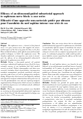 Cover page: Efficacy of an ultrasound-guided subsartorial approach to saphenous nerve block: a case series