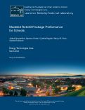 Cover page of Modeled Retrofit Package Performance for Schools