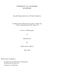 Cover page: Graded Representations of Current Algebras