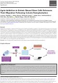 Cover page: Agrin Inhibition in Enteric Neural Stem Cells Enhances Their Migration Following Colonic Transplantation.