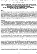 Cover page: Evaluating the Impact of Uncertainty on Risk Prediction: Towards More Robust Prediction Models.