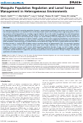 Cover page: Mosquito Population Regulation and Larval Source Management in Heterogeneous Environments