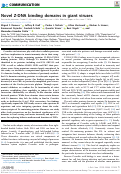 Cover page: Novel Z-DNA binding domains in giant viruses.